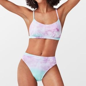 Cupshe tie dye high waisted bikini